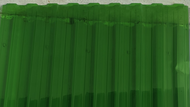 Профлист пластиковый С10, зелёный прозрачный