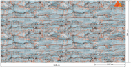 Гибкий мрамор Голубая Волна 142х284 см