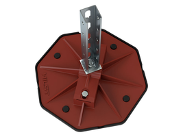 Кровельная опора HILST PLATFORM MV 345*345*55мм с корректором, с ковриком